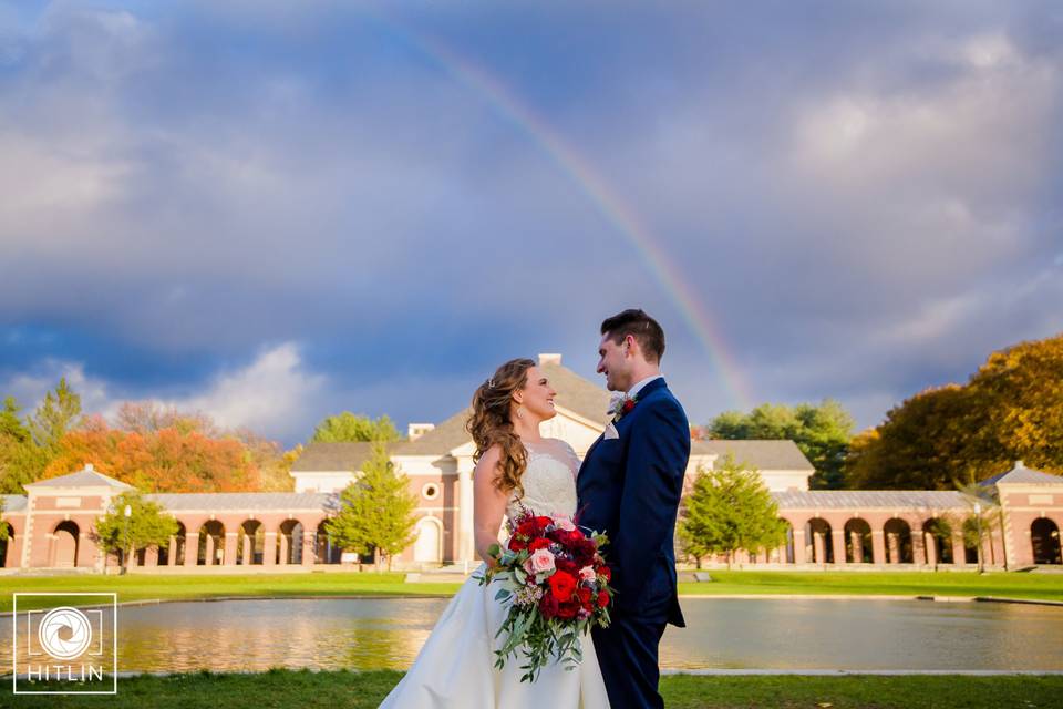 Grand wedding aisle