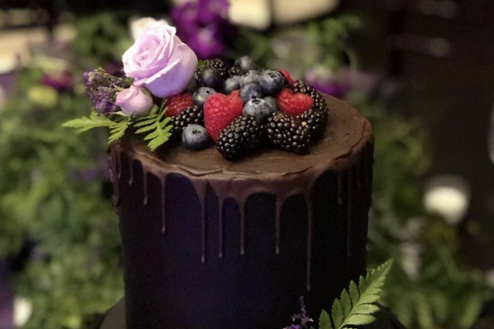 Dark and Moody Chocolate Cake