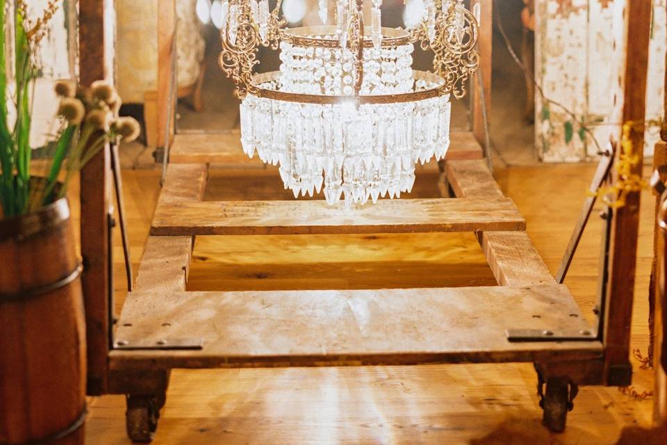 Chandelier Factory Cart