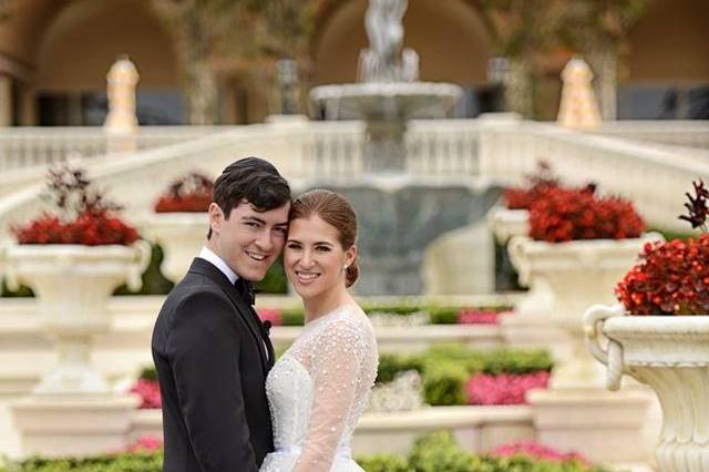 Bride and Groom, Garden