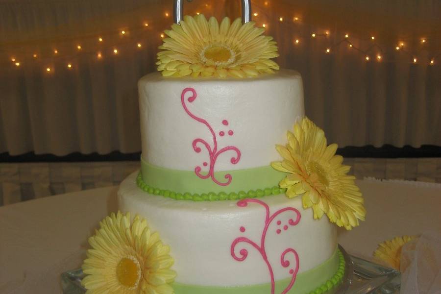 Sunflower themed cake