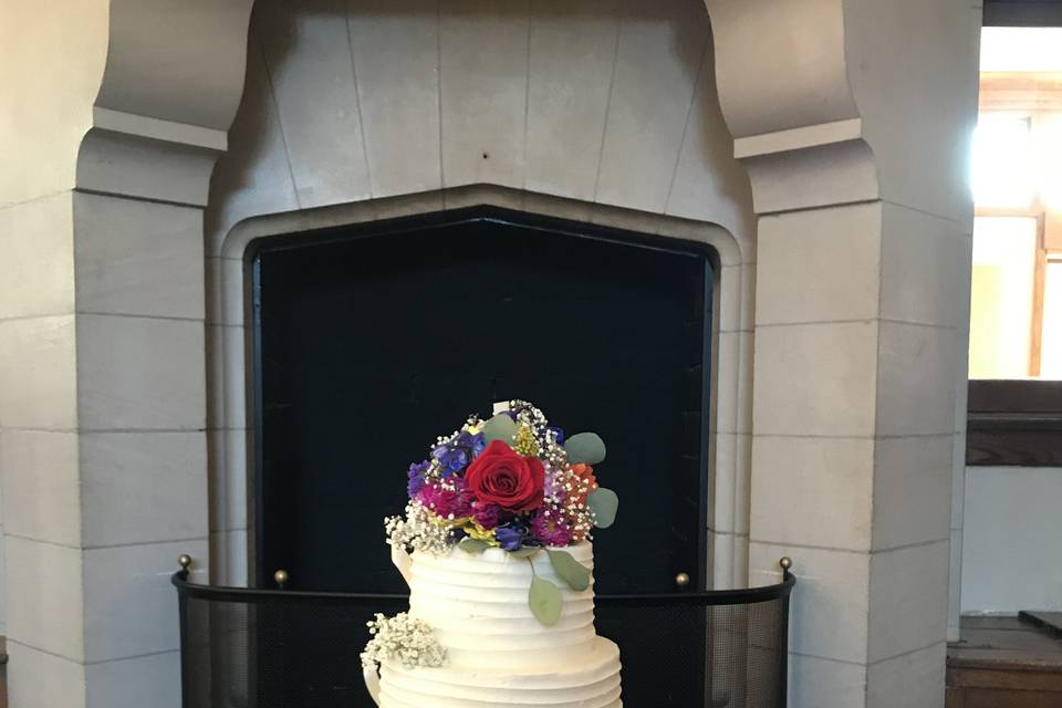 Buttercream with flowers