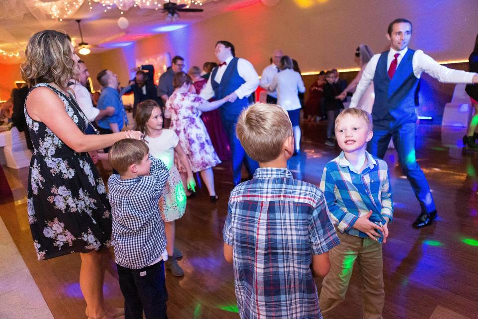 The kiddos getting down