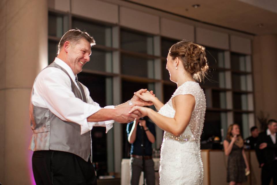 Group photo on the dance floor