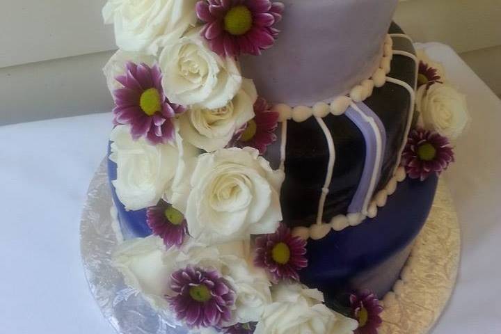 Cake with floral