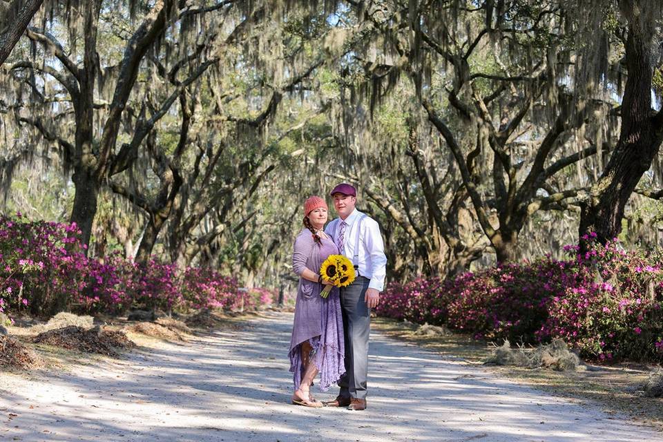 Spring wedding in Bonaventure