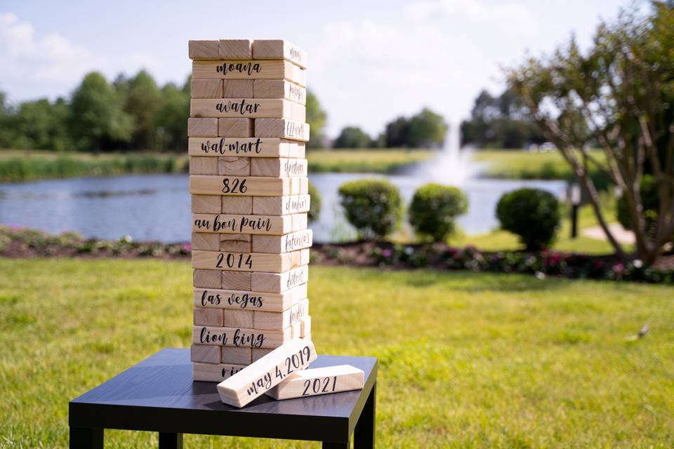 Customized Jenga