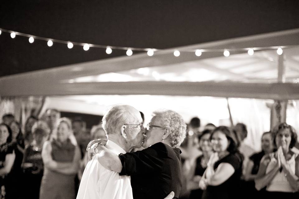 First Dance on the rooftop