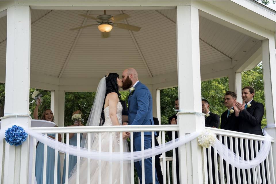 First Kiss as Husband and Wife