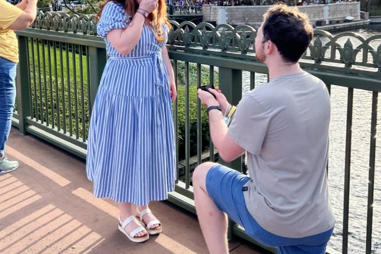 She said yes in Epcot