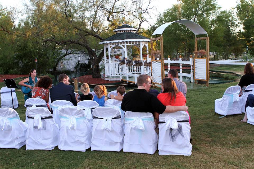 Outdoor wedding venue