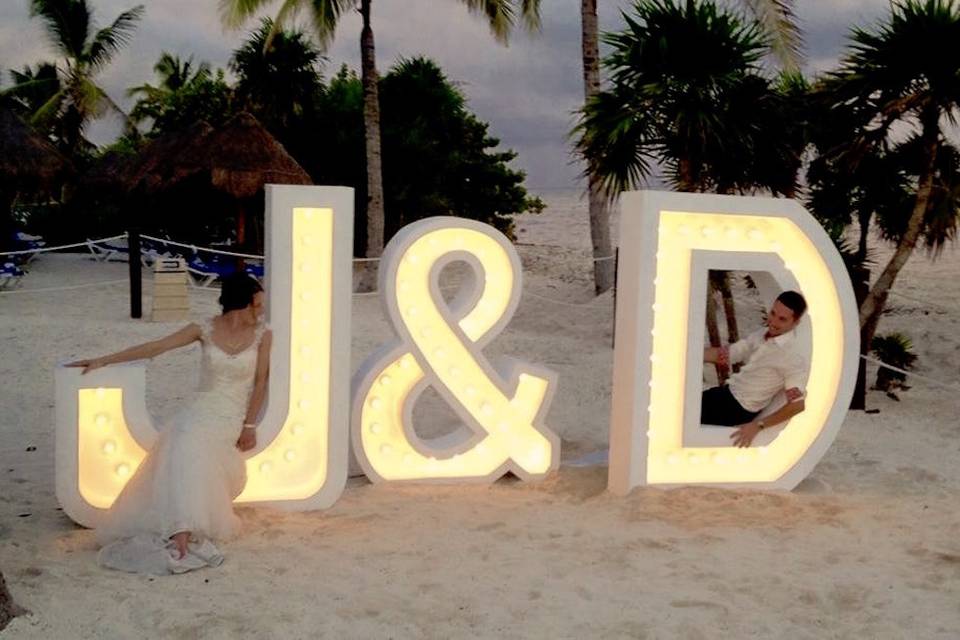 Giant letters