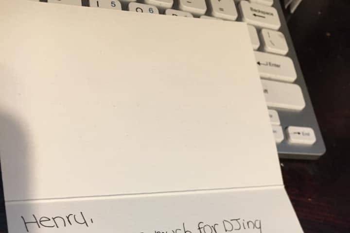 Thank you letter