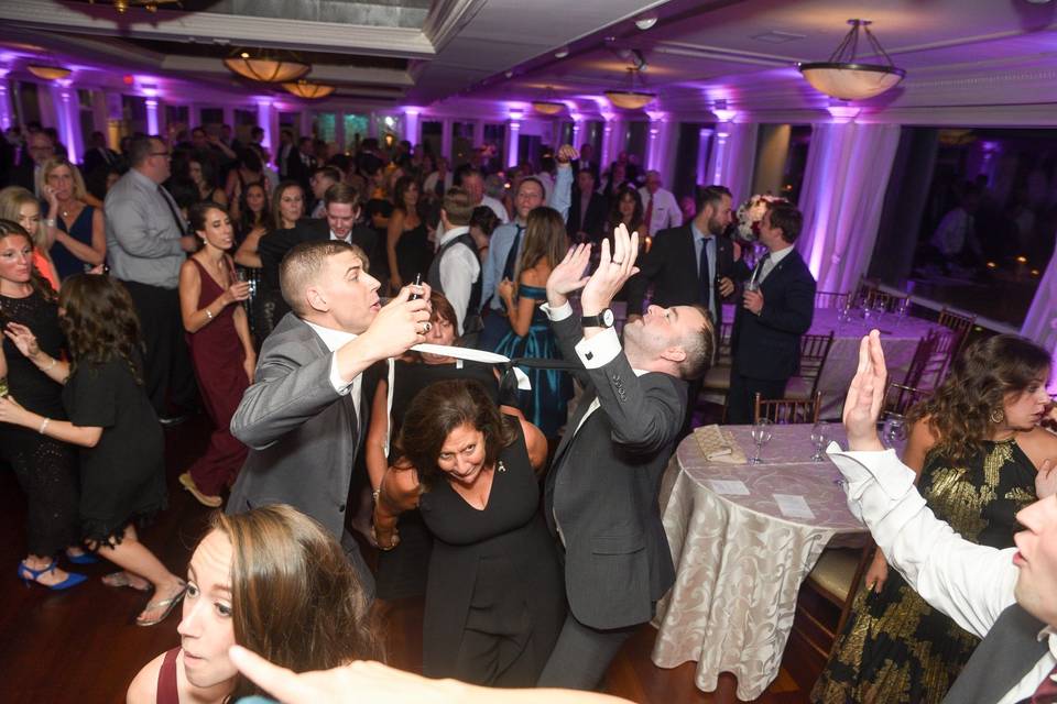 Bride on drums