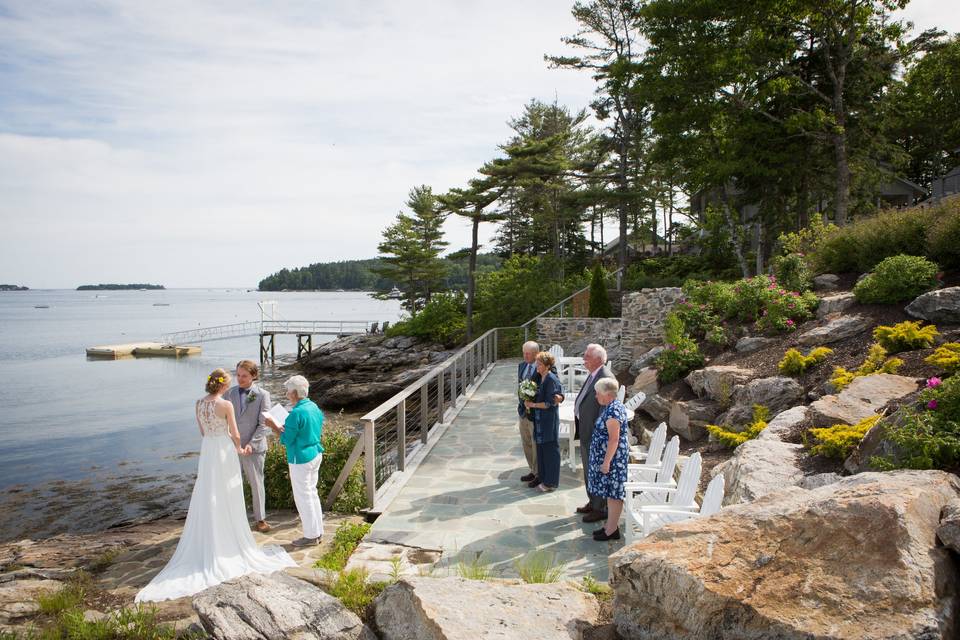 An elopement in Boothbay, ME