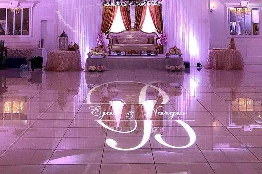 Monogram on the floor