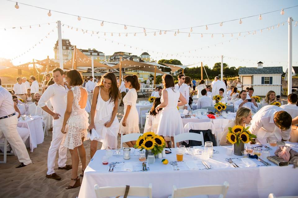 Sunflower wedding reception