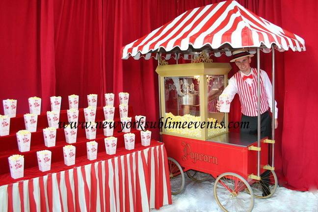 Popcorn Bar with a unique display, a huge hit at any event. Call: 718-744-8995 #popcorn