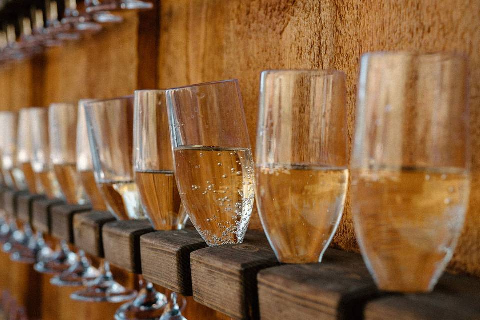 Champagne wall