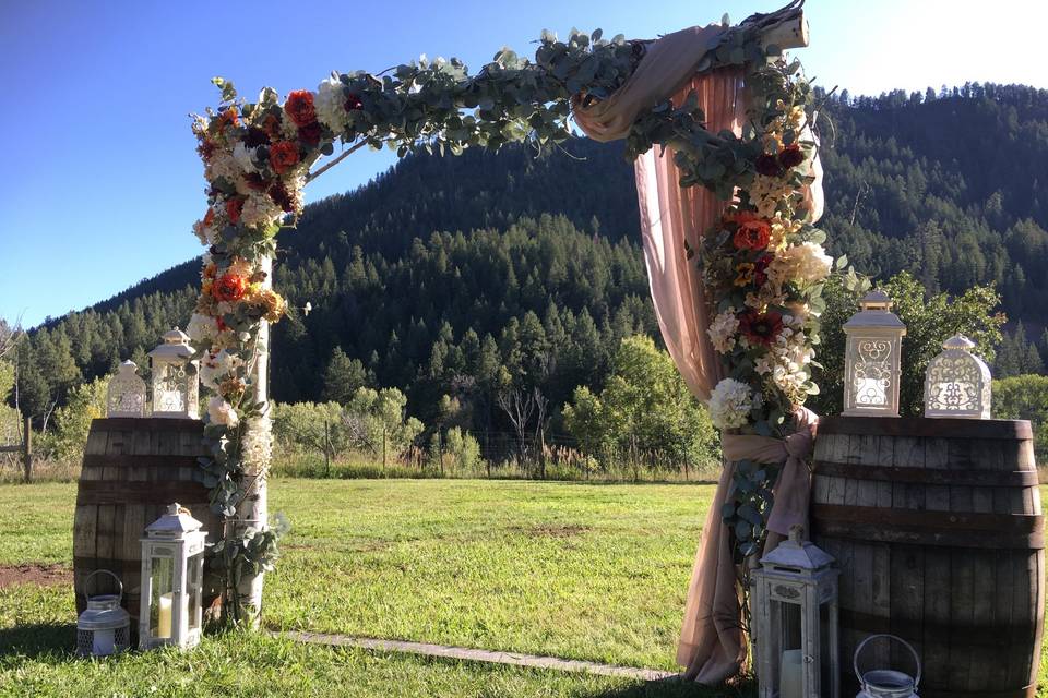 Aspen arch in fall colors
