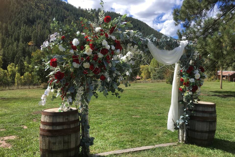 Aspen archway at Mountain View