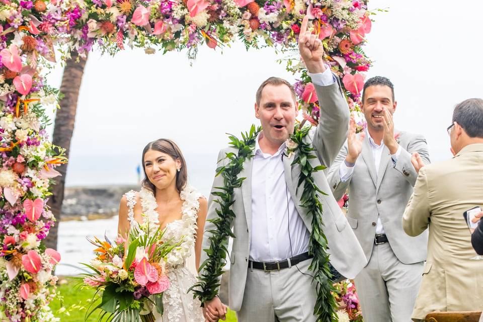 Olowalu Wedding with drone