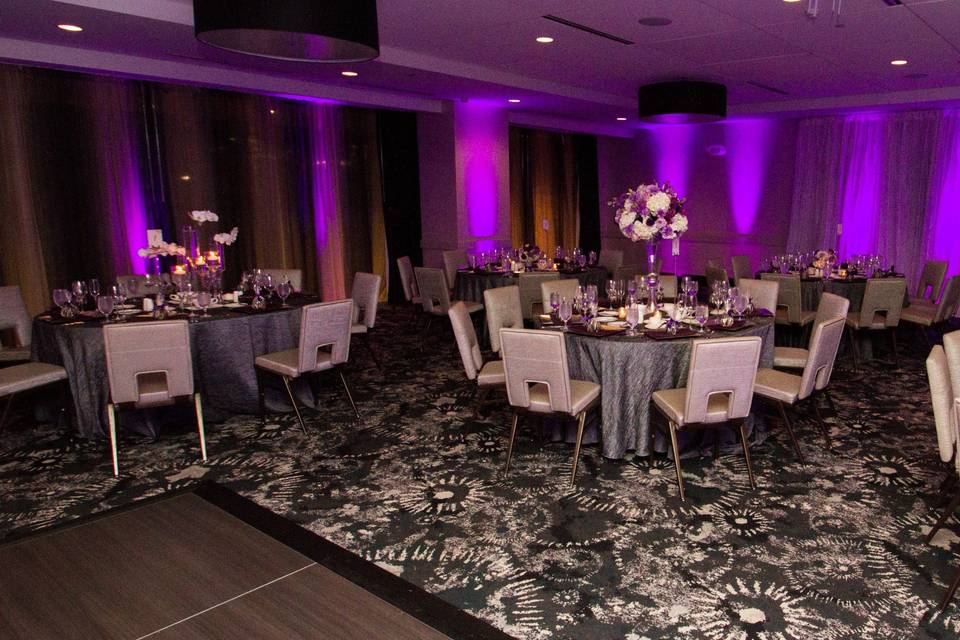 Purple & Silver Reception