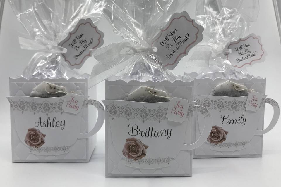 Personalized Dusty Rose Favor
