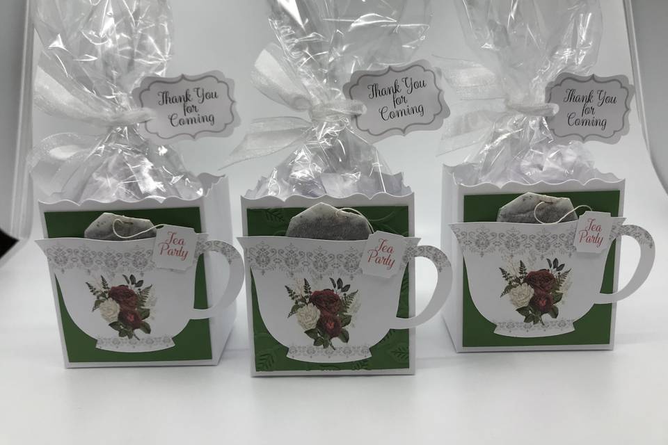Christmas Rose Party Favor