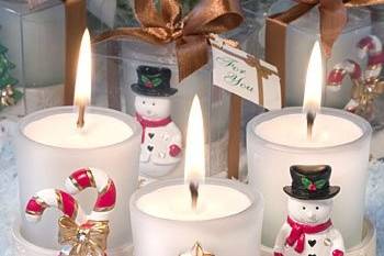Holiday Themed Candle Favors