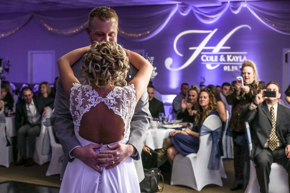 Couple's first dance