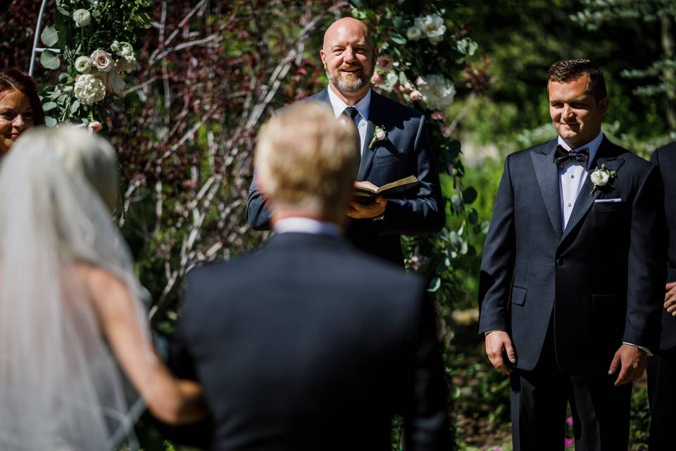 Here comes the bride. Photo by Gillespie Photography.