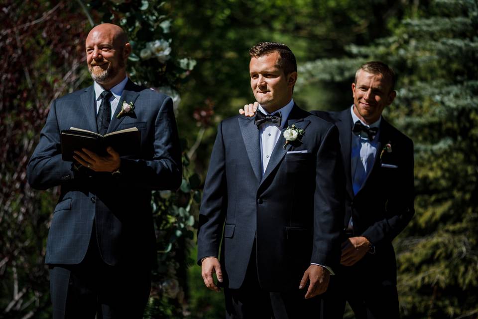 Here comes the bride. Photo by Gillespie Photography.