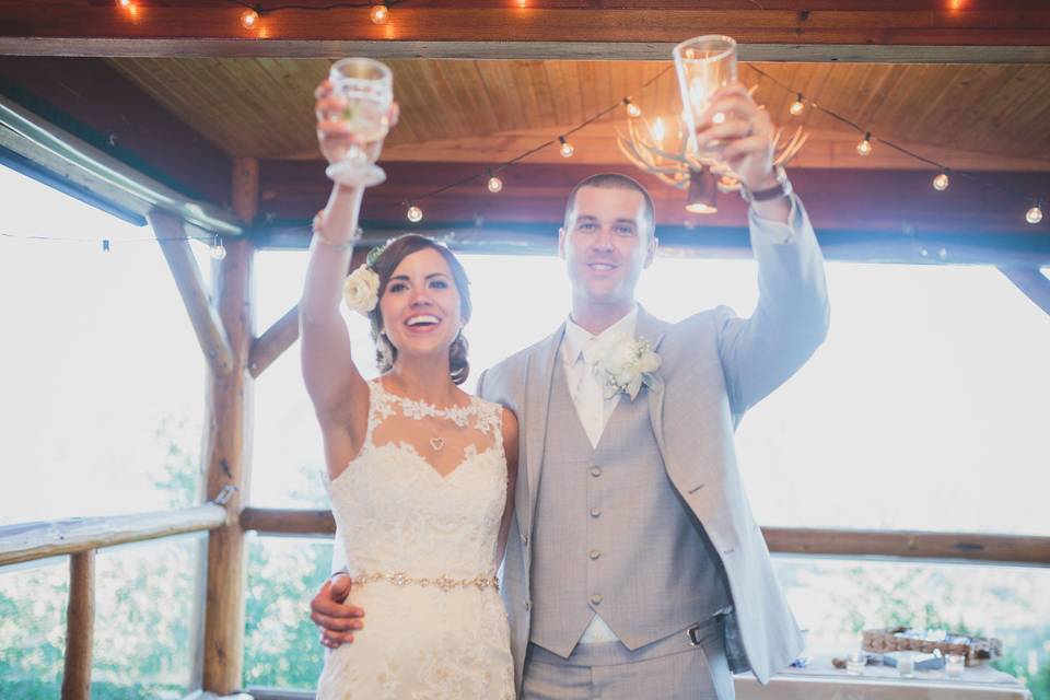 Cheers. Photo by Kelly Costello Photography.