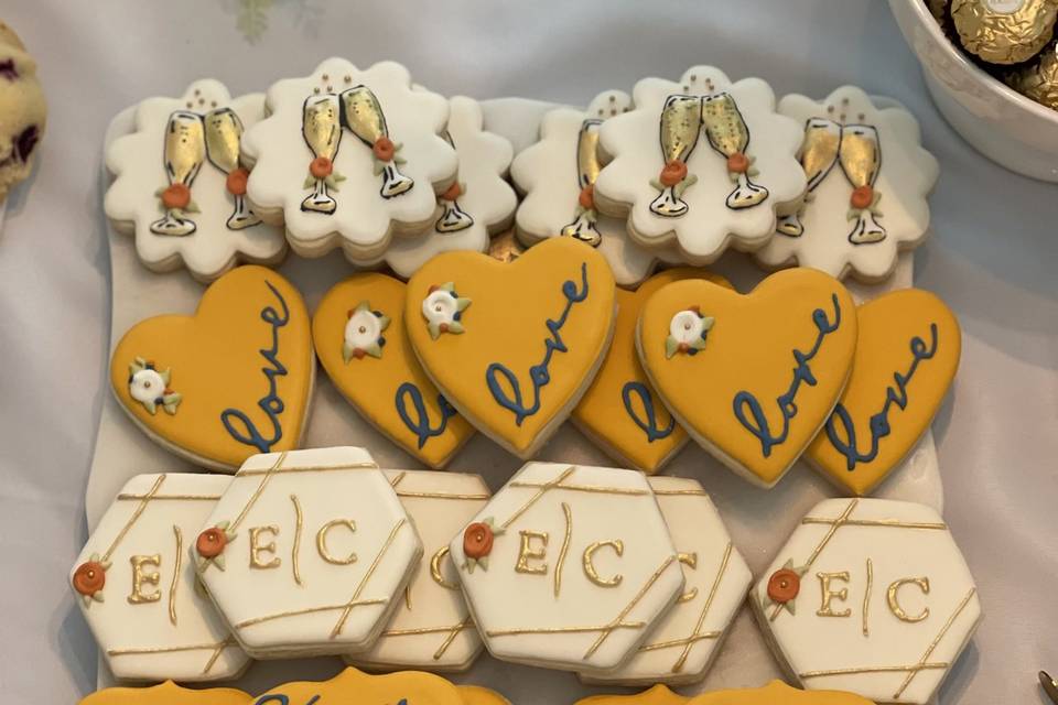 Couples Bridal Shower Cookies