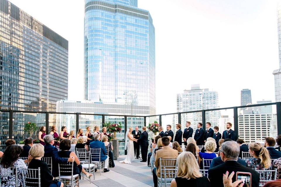 Rooftop ceremony