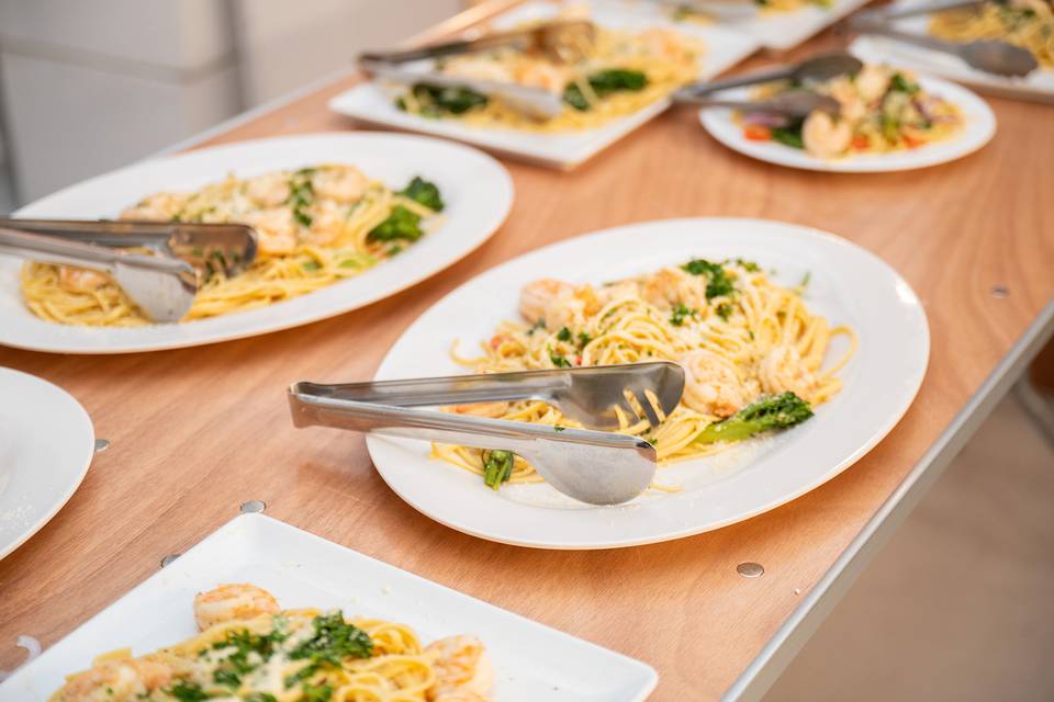 Shrimp linguine