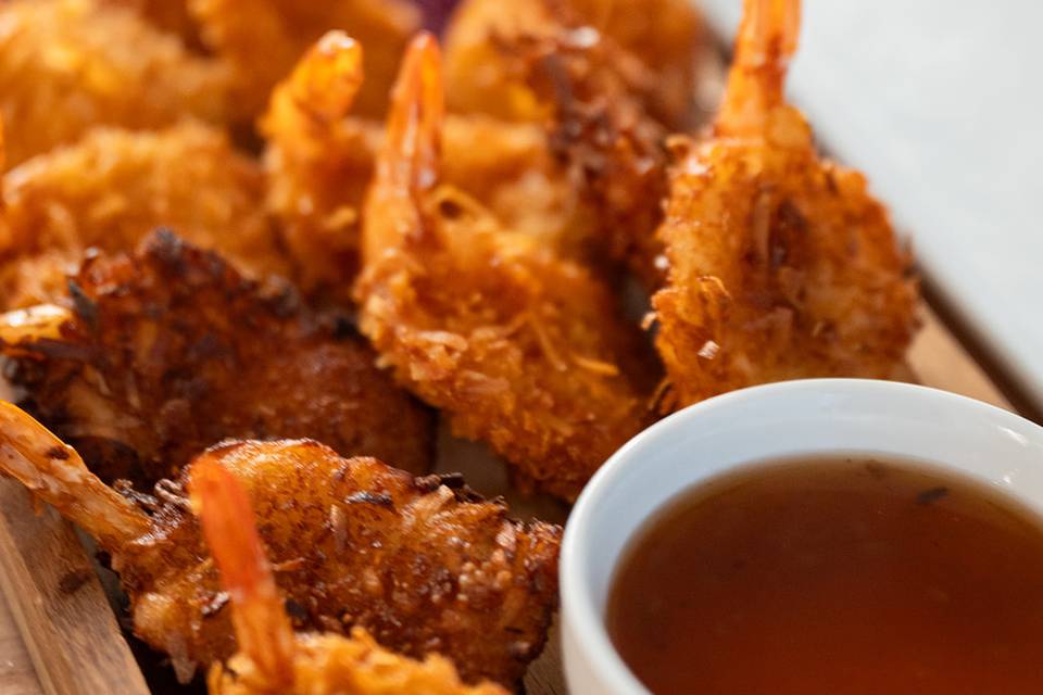 Shrimp with sauce