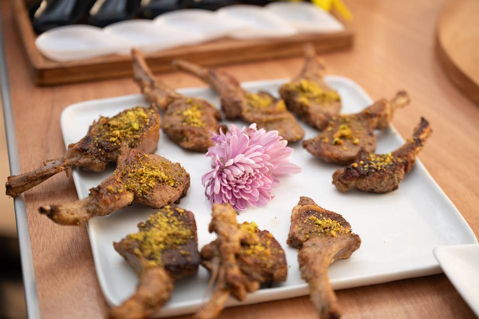 Lamb chops platter