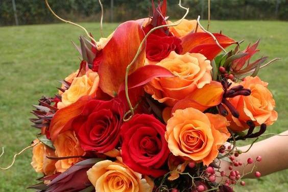 Burnt orange bouquet