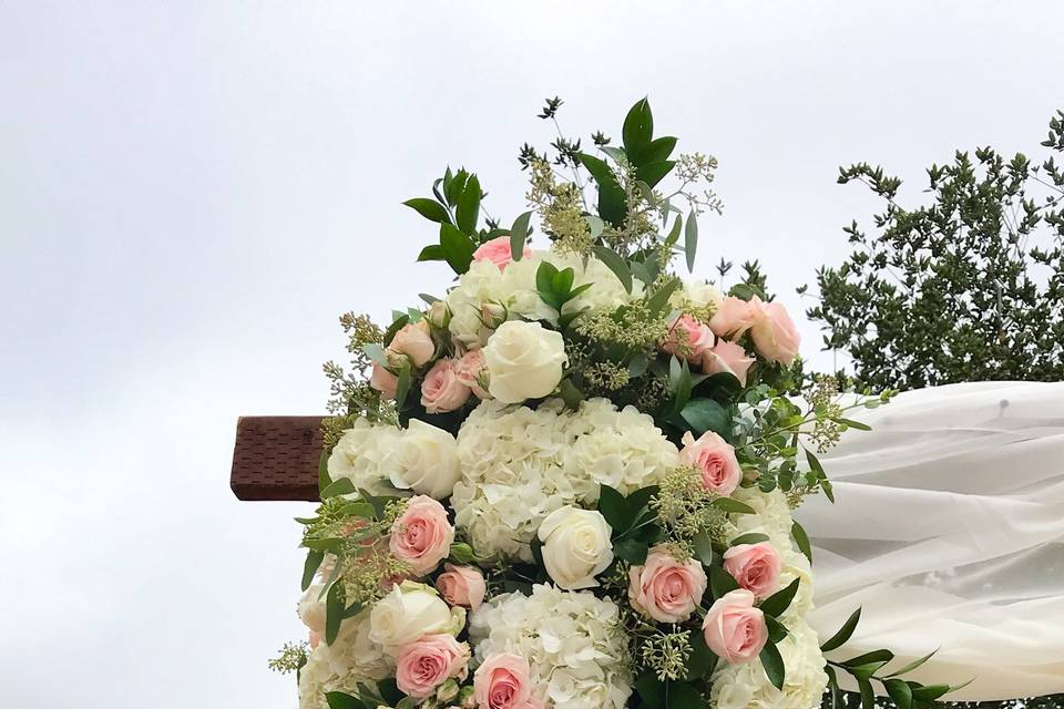 Rustic Elegant Rose Arch
