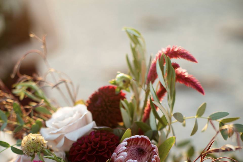 Burgundy Bridal Bouquet