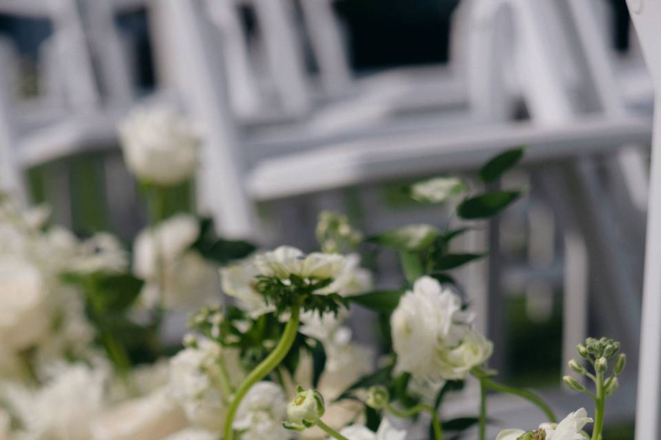 Rose and Anemone Aisle Runner