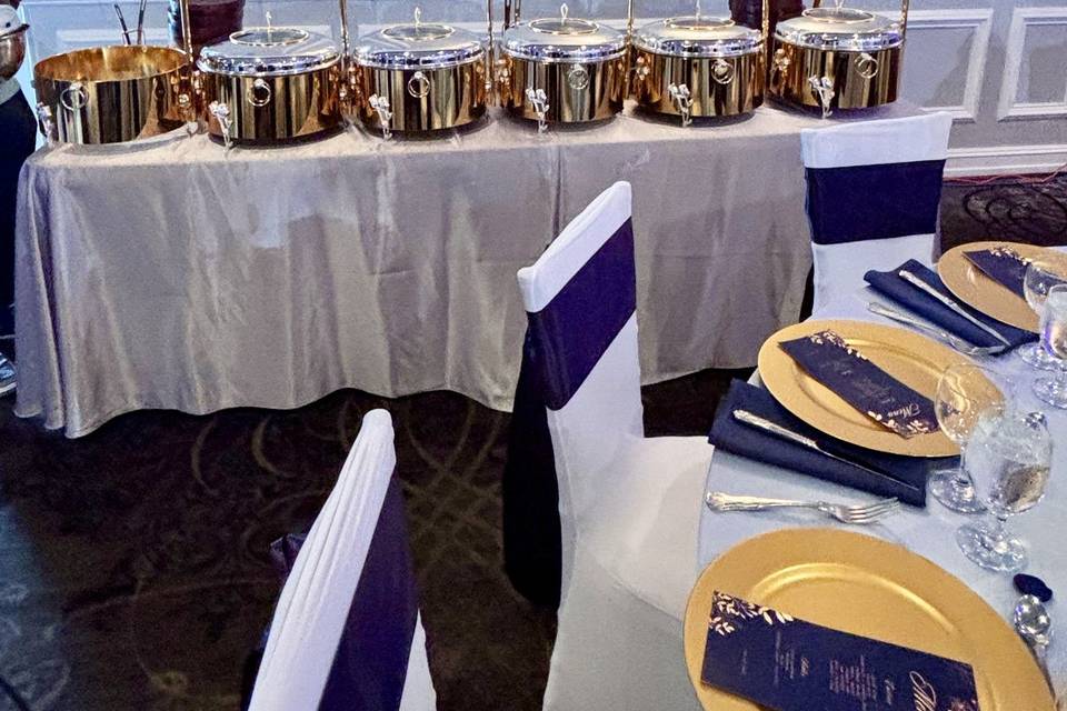 Reception decor
