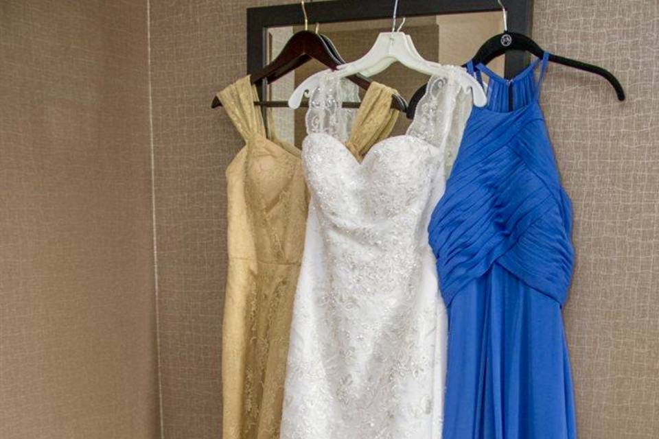 Bride & bridesmaid dresses