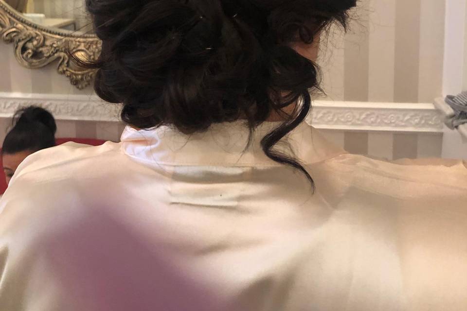 Updo with braids