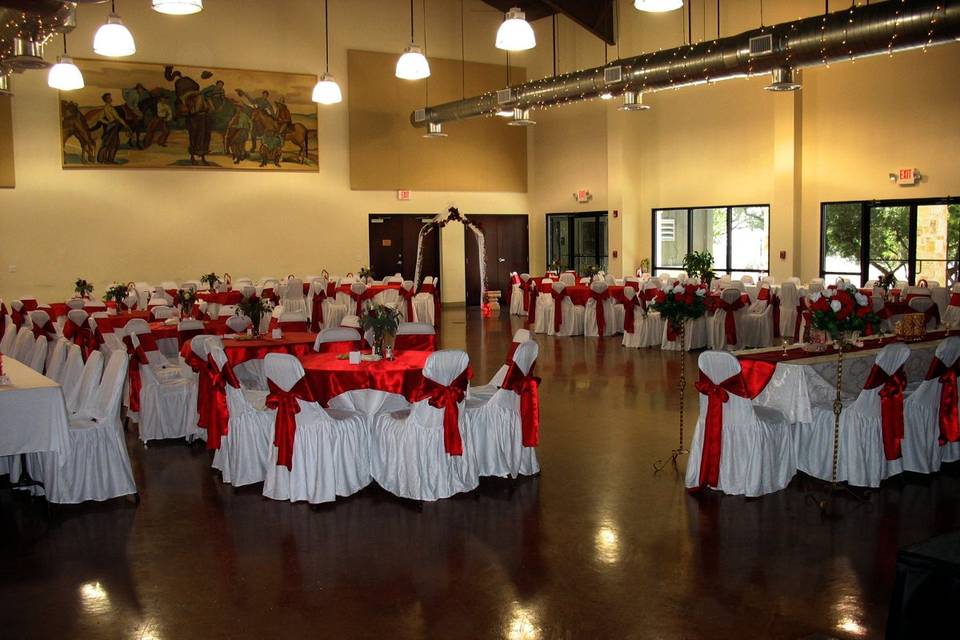 Indoor wedding set-up