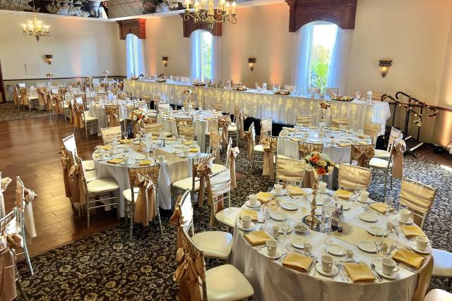 Head Table View with Lights