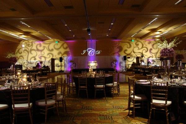 Monogram Light, Gobo images, Up Lighting