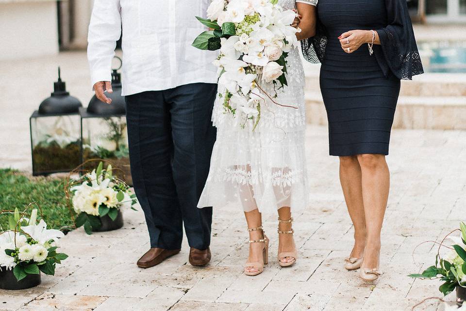 Smiling bride